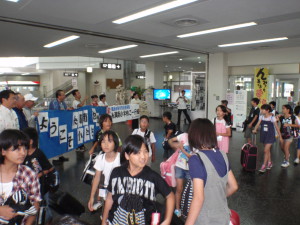 宮古空港着。どんな3日間なのか楽しみです。