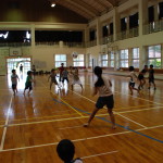 西表小学校の児童とスポーツ大会